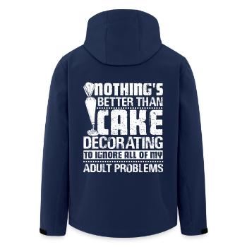 Cake Decorator Funny Cake Decorator - Men’s Recycled Softshell Jacket by Stanley/Stella - navy - Back - AI Model Male 185 light (185cm)