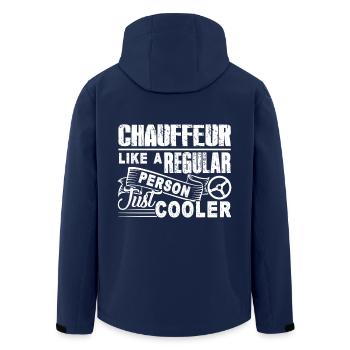 Chauffeur Chauffeur Cooler - Men’s Recycled Softshell Jacket by Stanley/Stella - navy - Back - AI Model Male 185 light (185cm)