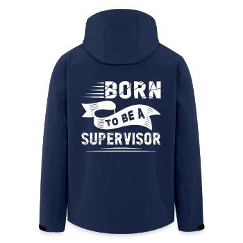 Supervisor Born To Be A Supervisor - Men’s Recycled Softshell Jacket by Stanley/Stella - navy - Back - AI Model Male 185 light (185cm)