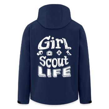 Girl Scout Life - Men’s Recycled Softshell Jacket by Stanley/Stella - navy - Back - AI Model Male 185 light (185cm)