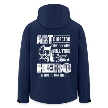 Art Director Art Director Job - Men’s Recycled Softshell Jacket by Stanley/Stella - navy - Back - AI Model Male 185 light (185cm)
