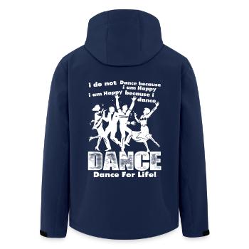 Dancer Dance For Life - Men’s Recycled Softshell Jacket by Stanley/Stella - navy - Back - AI Model Male 185 light (185cm)