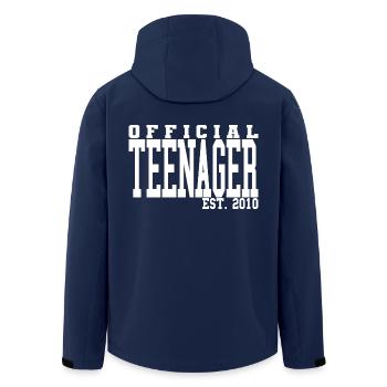 Offizieller Teenager Est. 2010 Cool 13th Birthday - Recycelte Männer Softshell-Jacke von Stanley/Stella - Navy - Hinten - AI Model Male 185 light (185cm)