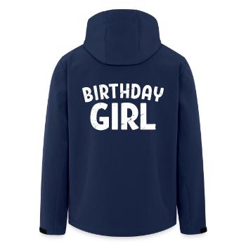 Birthday Girl Cool Birthday Party For Kids Girls - Men’s Recycled Softshell Jacket by Stanley/Stella - navy - Back - AI Model Male 185 light (185cm)