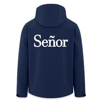 Señor Engagement Groom To Be Wedding Party - Men’s Recycled Softshell Jacket by Stanley/Stella - navy - Back - AI Model Male 185 light (185cm)