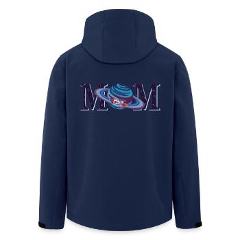 Mom Cool Planet Mother's Day Matching For Women - Men’s Recycled Softshell Jacket by Stanley/Stella - navy - Back - AI Model Male 185 light (185cm)