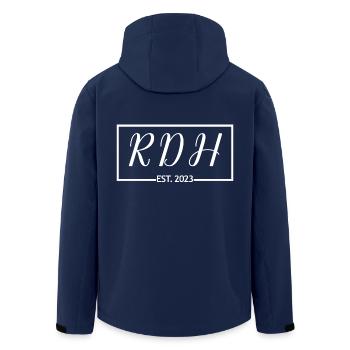 RDH Est. 2023 Registriertes Dentalhygieniker-Geschenk - Recycelte Männer Softshell-Jacke von Stanley/Stella - Navy - Hinten - AI Model Male 185 light (185cm)