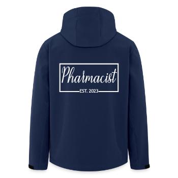 Pharmacist Est. 2023 Graduated Pharmacist Student - Men’s Recycled Softshell Jacket by Stanley/Stella - navy - Back - AI Model Male 185 light (185cm)