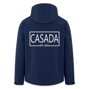 Casada Est. 2022 Wedding Anniversary Married Women - Men’s Recycled Softshell Jacket by Stanley/Stella - navy - Back - AI Model Male 185 light (185cm)
