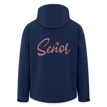 Señor Engagement Groom To Be Wedding Party - Men’s Recycled Softshell Jacket by Stanley/Stella - navy - Back - AI Model Male 185 light (185cm)