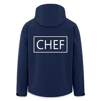 Chefkoch Stolzer Absolvent Koch Student der Kochkunst - Recycelte Männer Softshell-Jacke von Stanley/Stella - Navy - Hinten - AI Model Male 185 light (185cm)