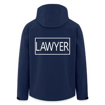 Lawyer Proud Graduated Lawyer School Student - Men’s Recycled Softshell Jacket by Stanley/Stella - navy - Back - AI Model Male 185 light (185cm)