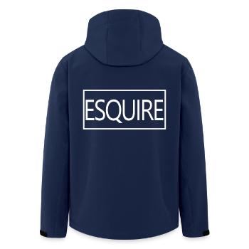 Esquire Graduated Lawyer School Student - Men’s Recycled Softshell Jacket by Stanley/Stella - navy - Back - AI Model Male 185 light (185cm)