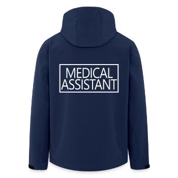 Medical Assistant Proud Graduated Health Care - Men’s Recycled Softshell Jacket by Stanley/Stella - navy - Back - AI Model Male 185 light (185cm)