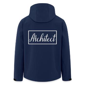 Architect Proud Graduated Architect Student - Men’s Recycled Softshell Jacket by Stanley/Stella - navy - Back - AI Model Male 185 light (185cm)