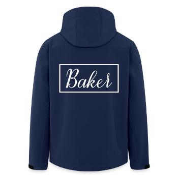 Baker Proud Graduated Baking Pastry Student - Men’s Recycled Softshell Jacket by Stanley/Stella - navy - Back - AI Model Male 185 light (185cm)