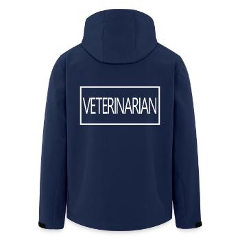 Veterinarian Proud Graduated Veterinary Student - Men’s Recycled Softshell Jacket by Stanley/Stella - navy - Back - AI Model Male 185 light (185cm)