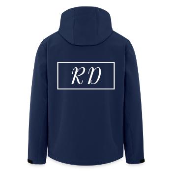 Diététiste diplômée Fière diététiste diplômée - Veste softshell homme en polyester recyclé Stanley/Stella - marine - Dos - AI Model Male 185 light (185cm)