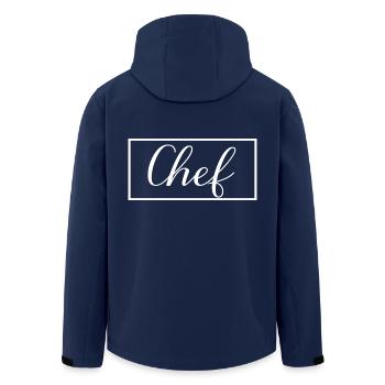 Chefkoch Stolzer Absolvent Koch Student der Kochkunst - Recycelte Männer Softshell-Jacke von Stanley/Stella - Navy - Hinten - AI Model Male 185 light (185cm)
