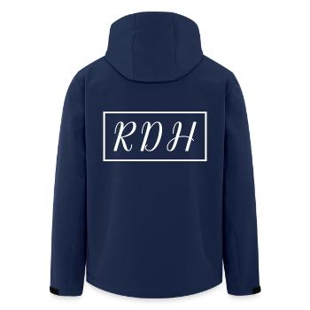 RDH Proud Registered Dental Hygienist Geschenk - Recycelte Männer Softshell-Jacke von Stanley/Stella - Navy - Hinten - AI Model Male 185 light (185cm)