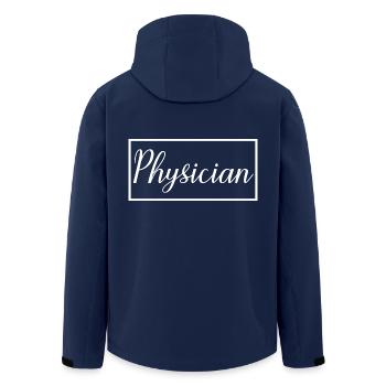 Physician Proud Graduated Physician Student - Men’s Recycled Softshell Jacket by Stanley/Stella - navy - Back - AI Model Male 185 light (185cm)