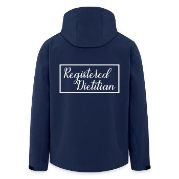 Registered Dietitian Proud Graduated Nutritionist - Men’s Recycled Softshell Jacket by Stanley/Stella - navy - Back - AI Model Male 185 light (185cm)