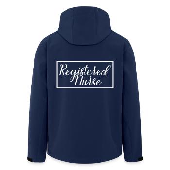 Registered Nurse Proud Graduated Nursing Student - Men’s Recycled Softshell Jacket by Stanley/Stella - navy - Back - AI Model Male 185 light (185cm)