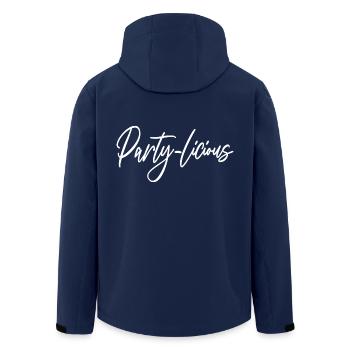 Party-Licious Funny Birthday Party Gift Men Women - Men’s Recycled Softshell Jacket by Stanley/Stella - navy - Back - AI Model Male 185 light (185cm)