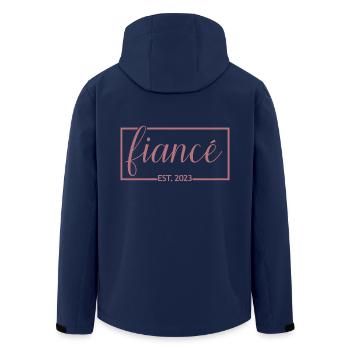 2023 Cadeau de fiançailles Mariage du marié - Veste softshell homme en polyester recyclé Stanley/Stella - marine - Dos - AI Model Male 185 light (185cm)
