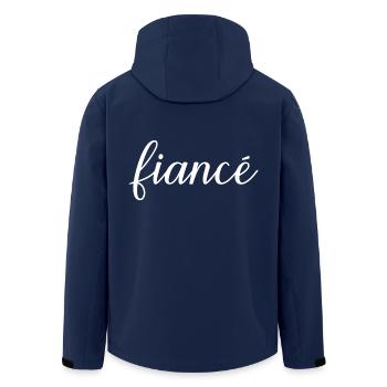Fiancé Matching Engagement Gift Groom’s Mariage du marié - Veste softshell homme en polyester recyclé Stanley/Stella - marine - Dos - AI Model Male 185 light (185cm)