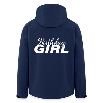Birthday Girl Cool Birthday Party For Kids Girls - Men’s Recycled Softshell Jacket by Stanley/Stella - navy - Back - AI Model Male 185 light (185cm)