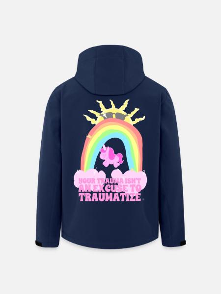 Trauma Traumatizer - Men’s Recycled Softshell Jacket by Stanley/Stella - navy