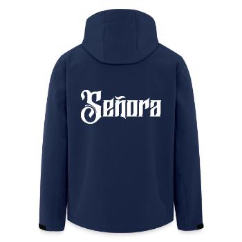 Señora Engagement Bride To Be Wedding Party - Men’s Recycled Softshell Jacket by Stanley/Stella - navy - Back - AI Model Male 185 light (185cm)