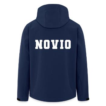 Novio Boyfriend Men Engagement Gift Wedding Groom - Men’s Recycled Softshell Jacket by Stanley/Stella - navy - Back - AI Model Male 185 light (185cm)
