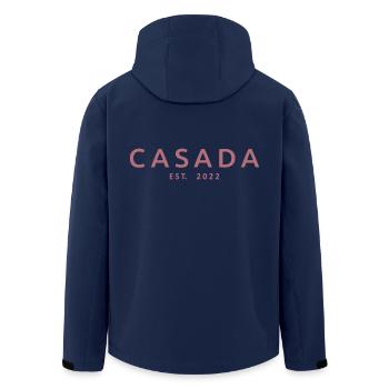 Casada Est. 2022 Wedding Anniversary Married Women - Men’s Recycled Softshell Jacket by Stanley/Stella - navy - Back - AI Model Male 185 light (185cm)