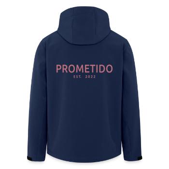 Prometido Est. 2022 Fiancé Engagement Groom To Be - Men’s Recycled Softshell Jacket by Stanley/Stella - navy - Back - AI Model Male 185 light (185cm)