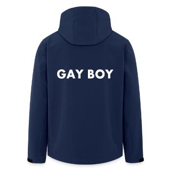 Gay boy - Veste softshell homme en polyester recyclé Stanley/Stella - marine - Dos - AI Model Male 185 light (185cm)