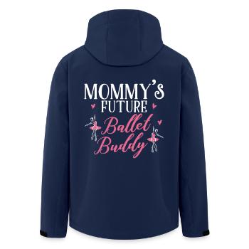 Ballet Mom Future - Men’s Recycled Softshell Jacket by Stanley/Stella - navy - Back - AI Model Male 185 light (185cm)