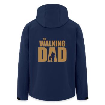 The Walking Dad - Recycelte Männer Softshell-Jacke von Stanley/Stella - Navy - Hinten - AI Model Male 185 light (185cm)