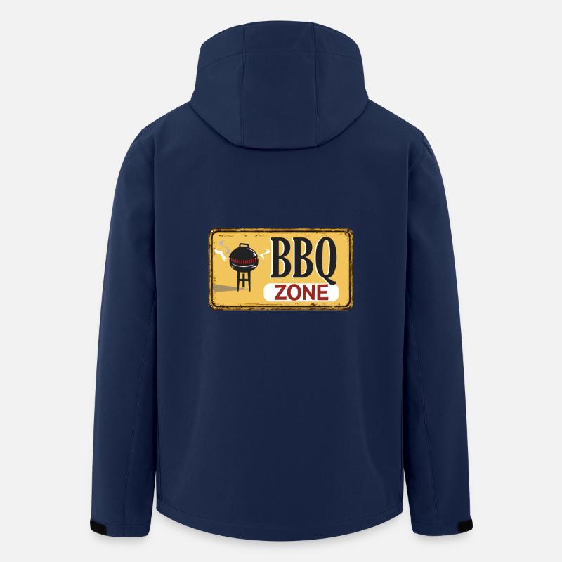 bbqzone - Veste softshell homme en polyester recyclé Stanley/Stella - marine