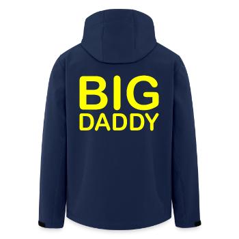 BIG DADDY - Recycelte Männer Softshell-Jacke von Stanley/Stella - Navy - Hinten - AI Model Male 185 light (185cm)