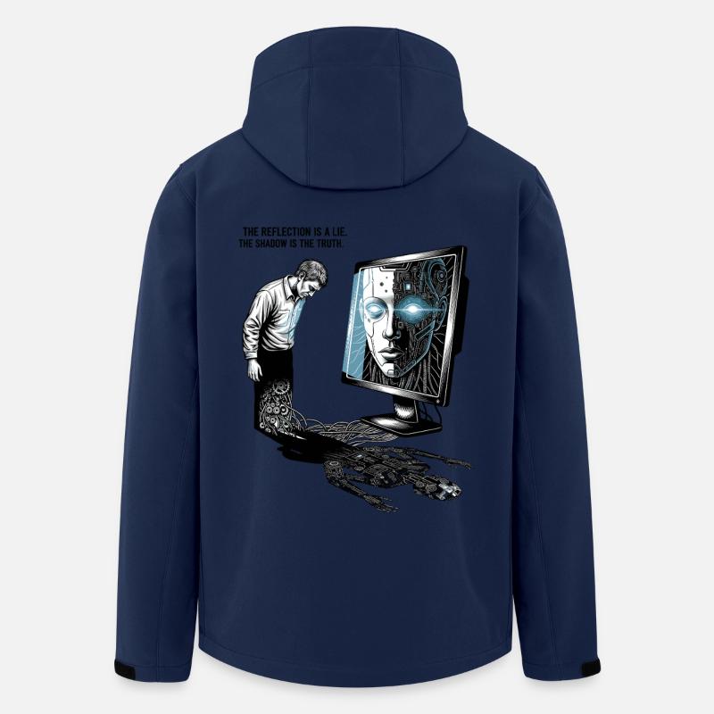 The Reflection is a Lie - Recycelte Männer Softshell-Jacke von Stanley/Stella - Navy