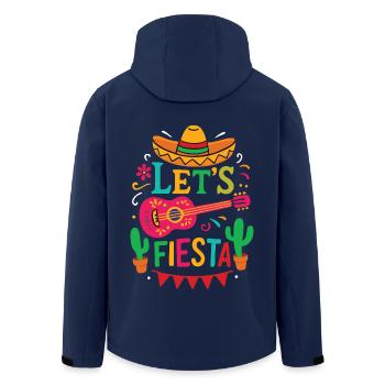 Let’s Fiesta – Bright Mexican Party Style - Men’s Recycled Softshell Jacket by Stanley/Stella - navy - Back - AI Model Male 185 light (185cm)