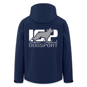 IGP German Shepherd Dogsport Dog Wilsigns - Men’s Recycled Softshell Jacket by Stanley/Stella - navy - Back - AI Model Male 185 light (185cm)