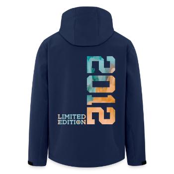 14TH BIRTHDAY LIMITED EDITION 2012 - Men’s Recycled Softshell Jacket by Stanley/Stella - navy - Back - AI Model Male 185 light (185cm)