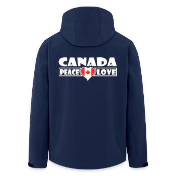 Canada - Veste softshell homme en polyester recyclé Stanley/Stella - marine - Dos - AI Model Male 185 light (185cm)