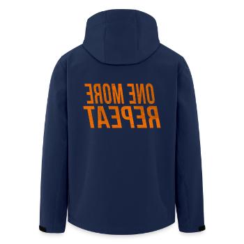Encore une répétition - miroir de formation - Veste softshell homme en polyester recyclé Stanley/Stella - marine - Dos - AI Model Male 185 light (185cm)