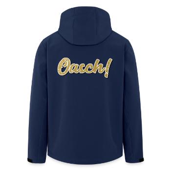 Oasch - Österreich Dialekt Mundart Sprache Arsch - Recycelte Männer Softshell-Jacke von Stanley/Stella - Navy - Hinten - AI Model Male 185 light (185cm)