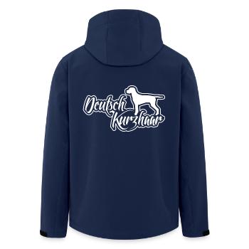 DEUTSCH KURZHAAR Hunderasse Jagdhunde Wilsigns - Recycelte Männer Softshell-Jacke von Stanley/Stella - Navy - Hinten - AI Model Male 185 light (185cm)