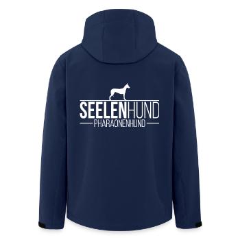 Pharaonenhund Seelenhund Hunde Hund Wilsigns - Recycelte Männer Softshell-Jacke von Stanley/Stella - Navy - Hinten - AI Model Male 185 light (185cm)